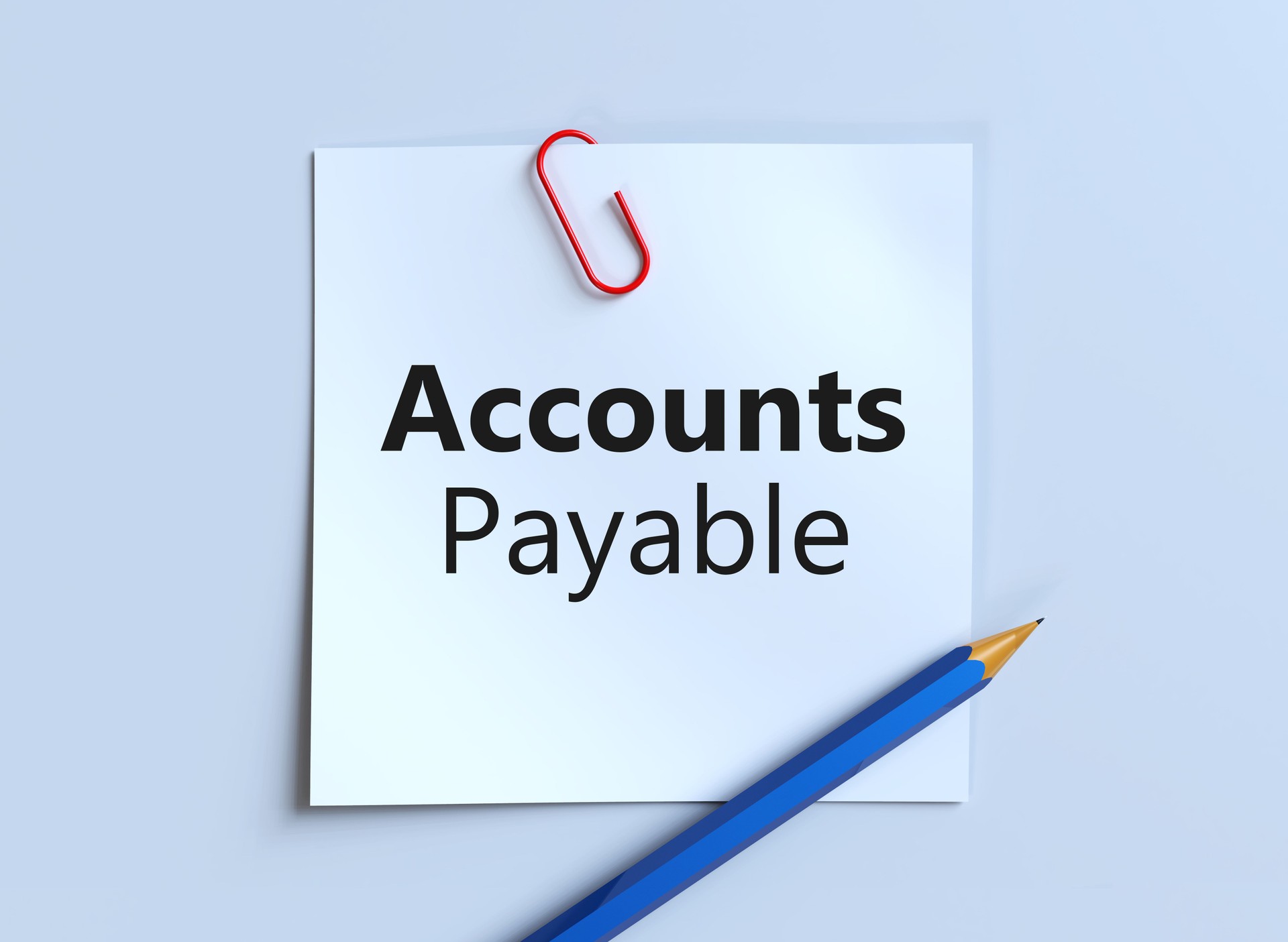 Accounts payable. Business concept